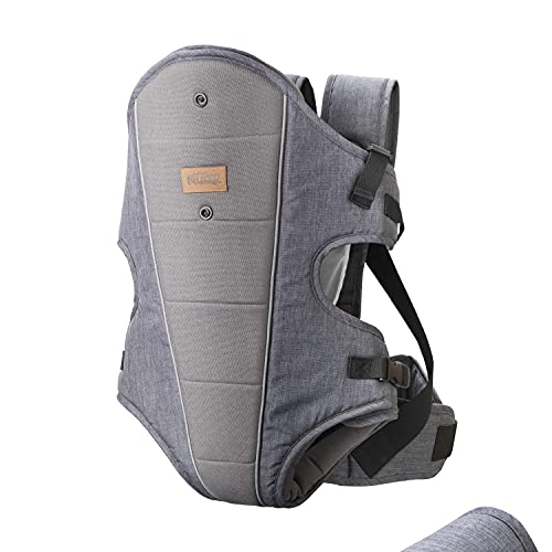 Nuby Baby Carrier: Ergonomic, Adjustable, Lightweight (Dark Grey)