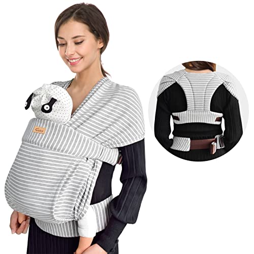 CUBY Baby Wrap Carrier - Hands-Free Butterfly Back
