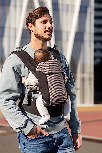 Beco Gemini Cool Baby Carrier - All Positions, Ergonomic, Black