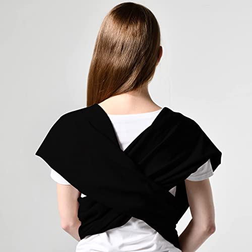 Bebamour All-in-1 Stretchy Baby Carrier Wrap, Black