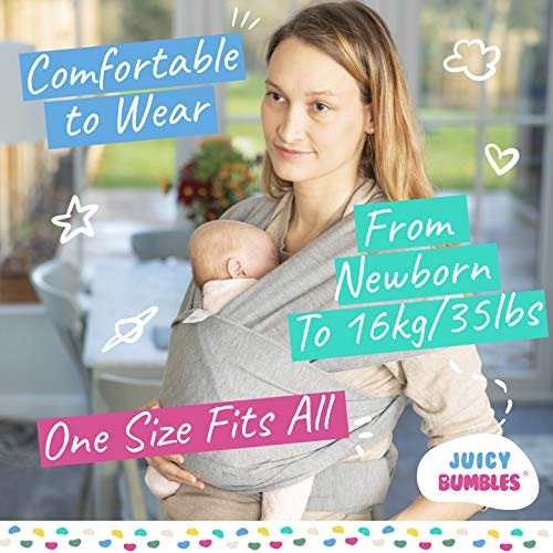 Baby Wrap Carrier - Newborn to 35 lbs | 3 Carrying Positions