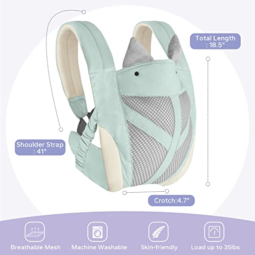 FUNUPUP 4-in-1 Baby Sling Carrier, Blue