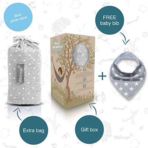 Light Grey Baby Wrap Carrier - Soft Cotton