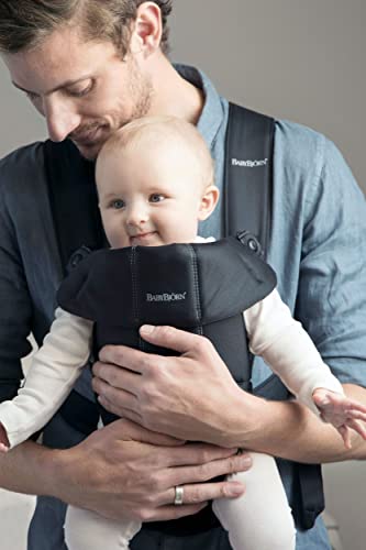 BABYBJÖRN Mini Cotton Baby Carrier - Black