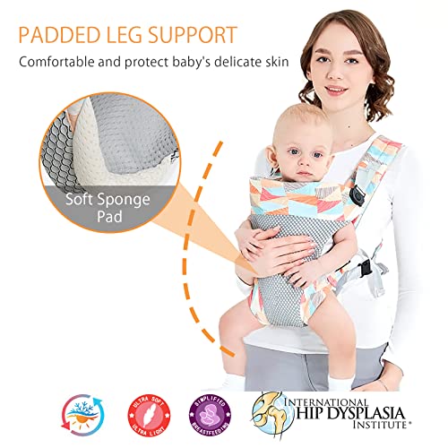 SONARIN 4-in-1 Breathable Baby Carrier, Ergonomic & Lightweight