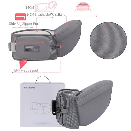 Bebamour 3-in-1 Lightweight Baby Carrier for 0-36 Months