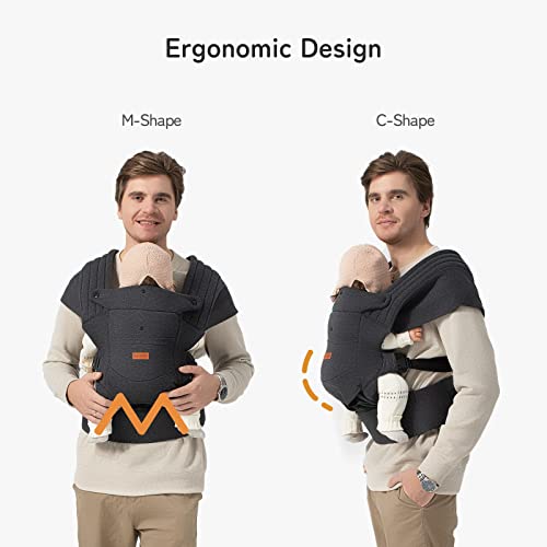 Besrey Ergonomic Baby Sling with Head Support