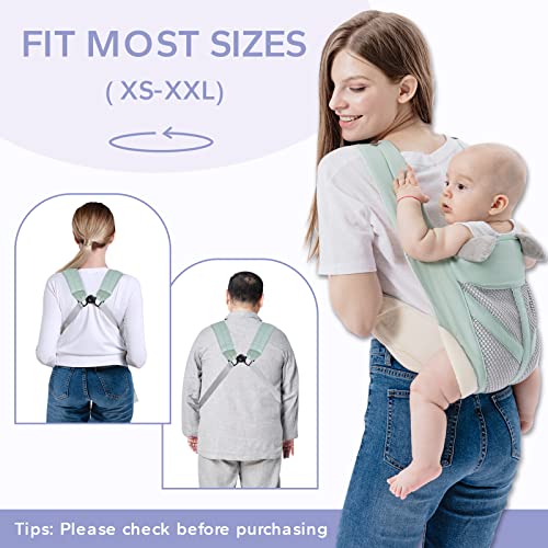 FUNUPUP 4-in-1 Baby Sling Carrier, Blue