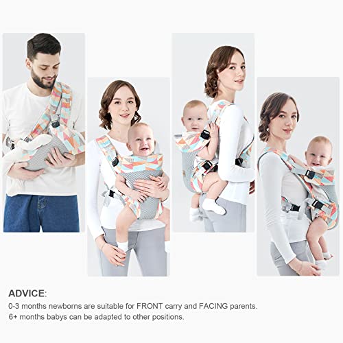 SERAPHY Baby Carrier: Front & Back, 0-24 Months