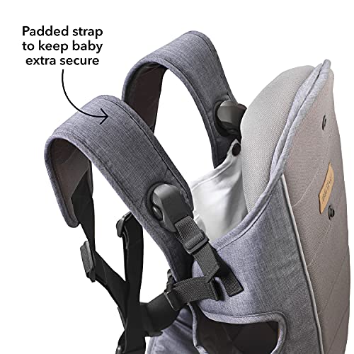 Nuby Baby Carrier: Ergonomic, Adjustable, Lightweight (Dark Grey)