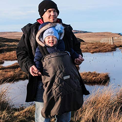 Bebear Universal Winter Hoodie Baby Carrier Cover (Army Pink)