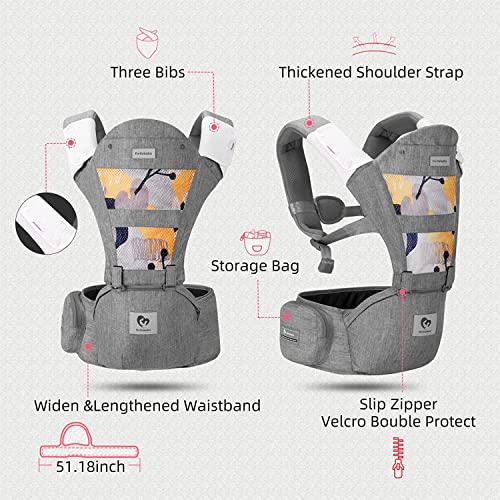 Bellababy 6-in-1 Hip Seat Baby Carrier