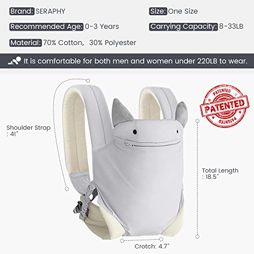 SERAPHY 4-in-1 Baby Carrier - Grey