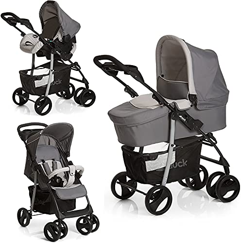 Hauck Shopper SLX Trioset Travel System - Stone Grey