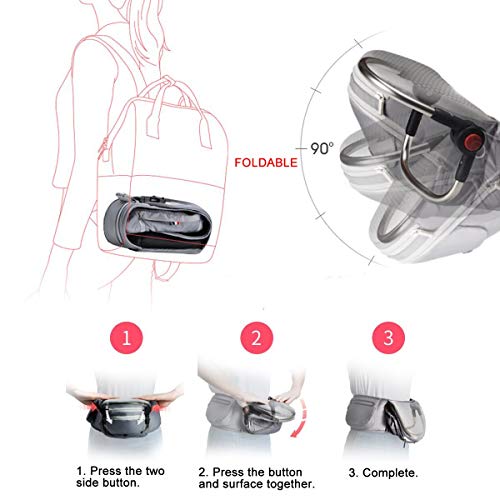 Bebamour Foldable 6-in-1 Baby Carrier with Hipseat