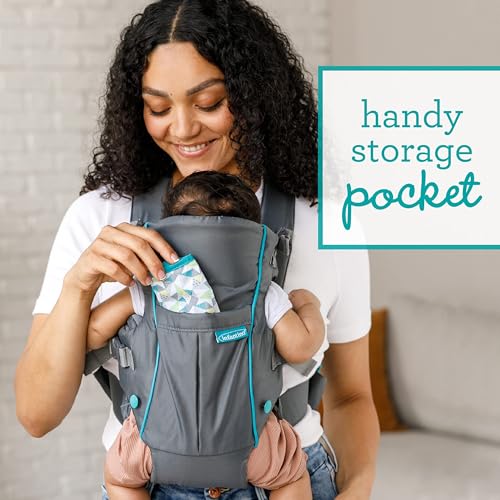 Ergonomic Grey Infantino Baby Carrier with Hip Seat