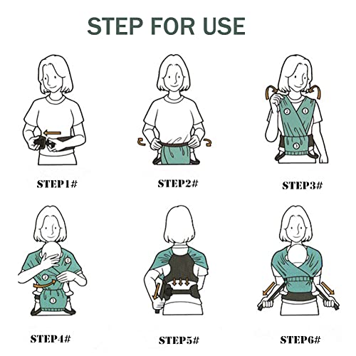 CUBY Baby Wrap Carrier - Hands-Free Butterfly Back