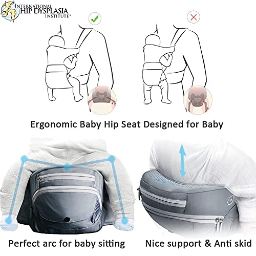 Bebamour Foldable 6-in-1 Baby Carrier with Hipseat