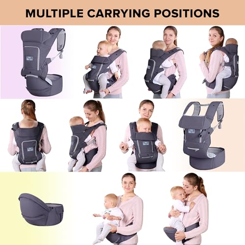 MATERCUBS Ergonomic Baby Carrier with Hip Seat