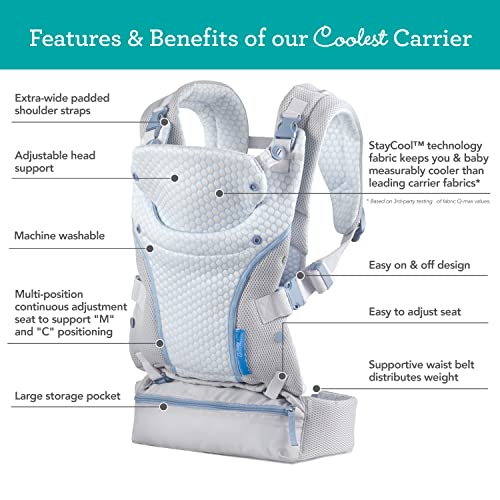 Infantino Staycool 4-in-1 Convertible Carrier, Grey