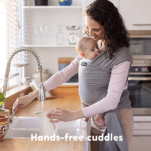CuddleBug Baby Wrap - Soft & Stretchy - Grey
