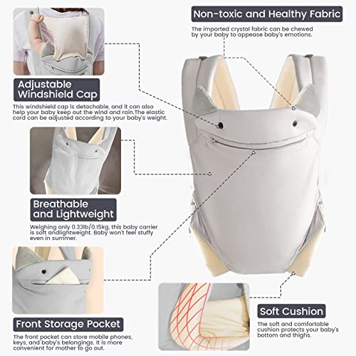 SERAPHY 4-in-1 Baby Carrier - Grey