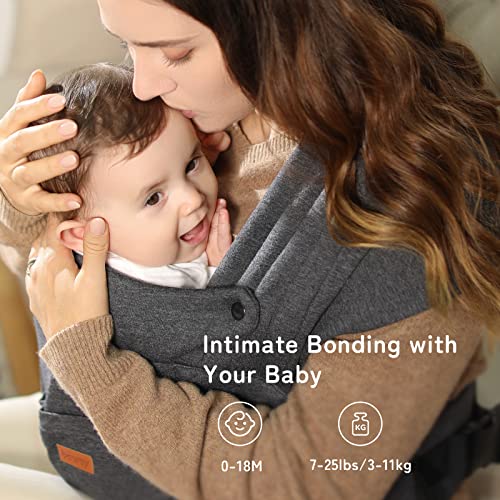 Besrey Ergonomic Baby Sling with Head Support