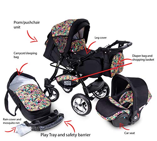 GaGaDumi Urbano 3 in 1 Pram Stroller