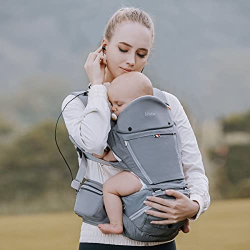 Bebamour Foldable 6-in-1 Baby Carrier with Hipseat