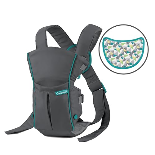 Ergonomic Grey Infantino Baby Carrier with Hip Seat