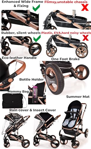 3 in 1 Lightweight Stroller for Newborns to Toddlers