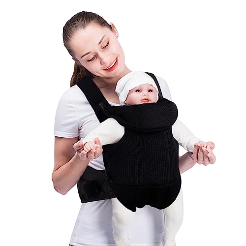 Black Bebamour Baby Carrier with Shoulder Bibs