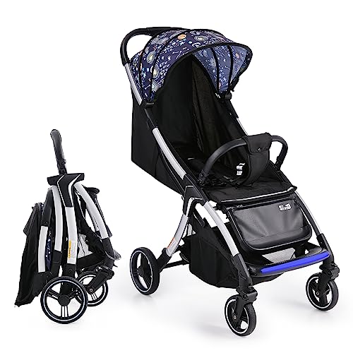 Sivio Aluminum Frame Baby Stroller: Multiposition Recline