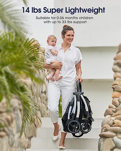 Sivio Aluminum Frame Baby Stroller: Multiposition Recline
