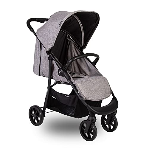 Quad Stroller with Large Hood & Shopping Basket