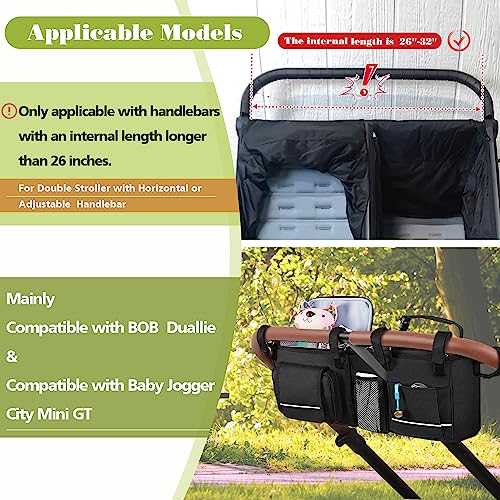 Double Stroller Organizer for City Mini GT2 & BOB Duallie
