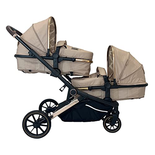 MB33 Dani Dyer Giraffe Tandem Pushchair with 2-in-1 Seats