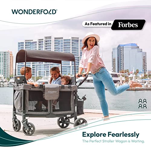 Wonderfold W4 Volcanic Black Stroller
