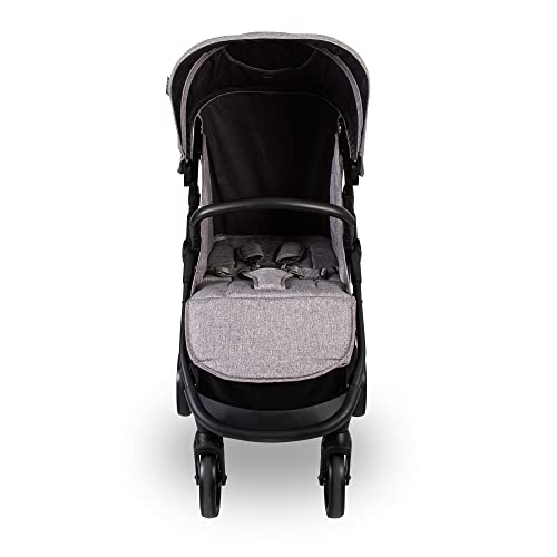 Quad Stroller with Large Hood & Shopping Basket