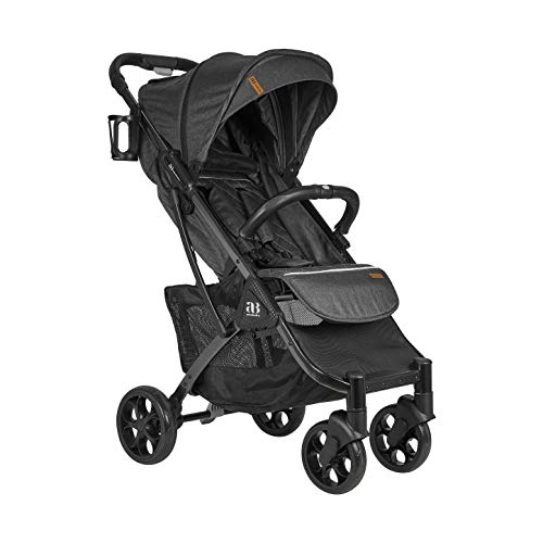 Amababy Lightweight Travel Stroller, Fully Reclining Seat (Dark Grey)