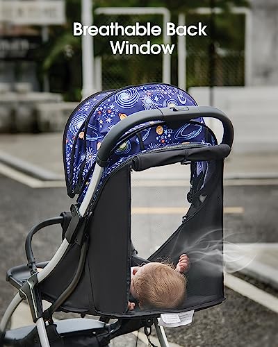 Sivio Aluminum Frame Baby Stroller: Multiposition Recline