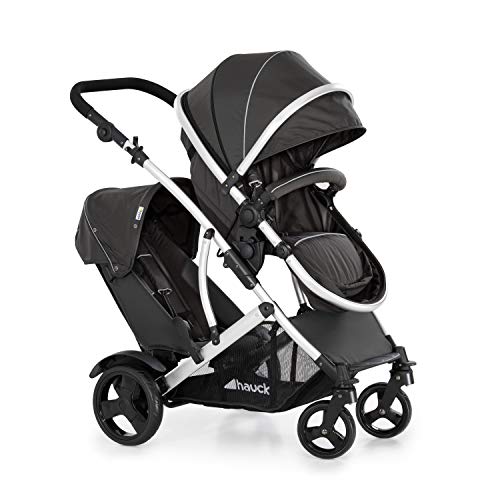 Hauck Duett 2 Double Pushchair - Black, Reversible Seat