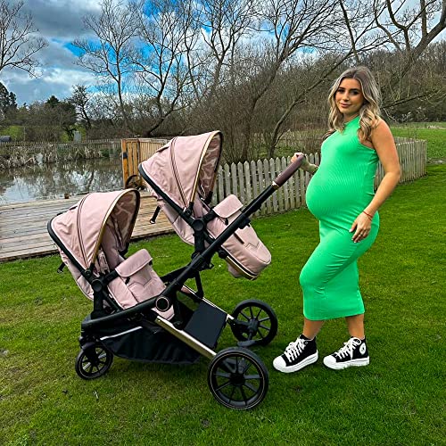 MB33 Dani Dyer Giraffe Tandem Pushchair with 2-in-1 Seats