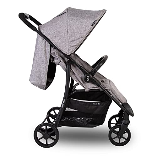 Quad Stroller with Large Hood & Shopping Basket