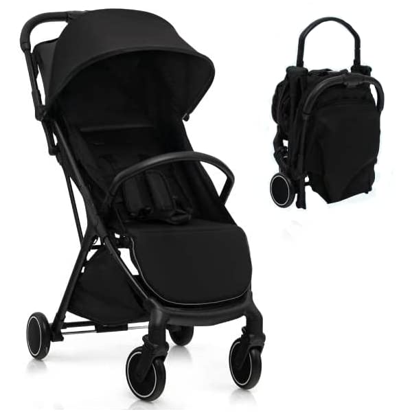Maxmass Folding Baby Stroller with Storage Basket