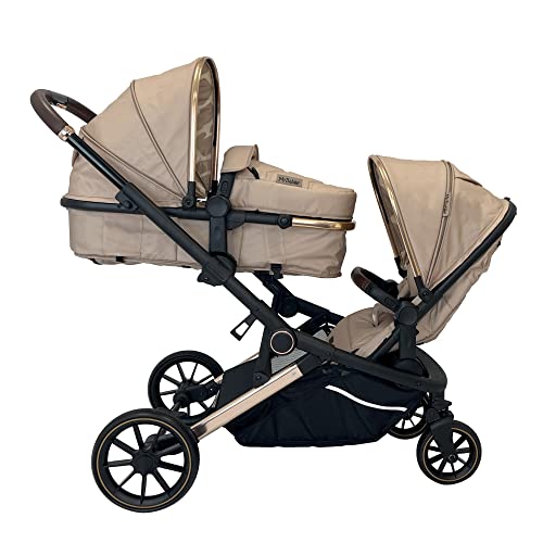 MB33 Dani Dyer Giraffe Tandem Pushchair with 2-in-1 Seats