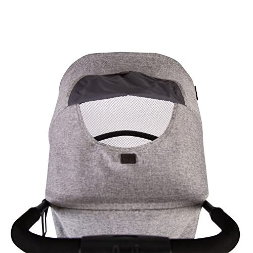 Quad Stroller with Large Hood & Shopping Basket