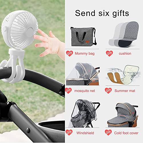 YGXR 3-in-1 Baby Stroller: Lightweight, Foldable, Compact