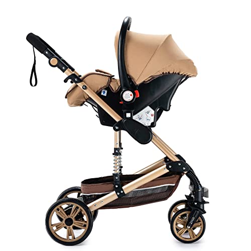 Portable Baby Travel System Stroller with High Landscape