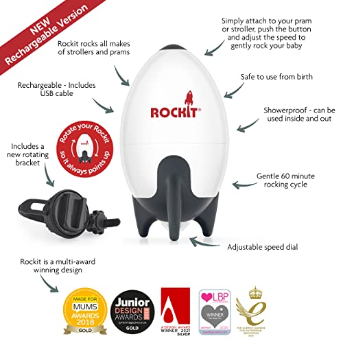 Rechargeable Rockit: Gentle Baby Rocker for Any Stroller